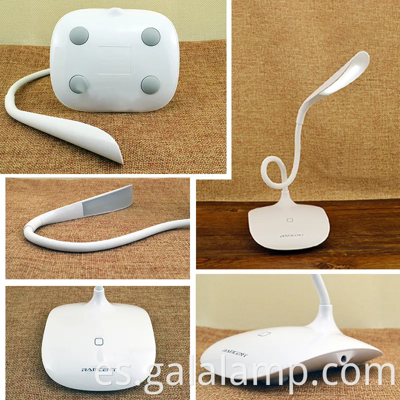 Lámpara de escritorio LED de control táctil ajustable con protección para los ojos